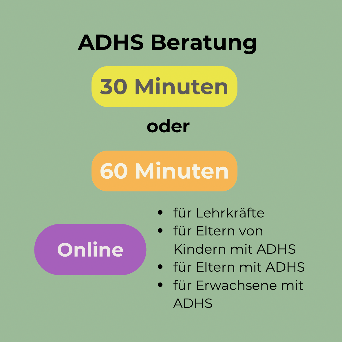 ADHS Beratung – 30 oder 60 Minuten Raum für deine Themen - NeurodiverGENTLE
